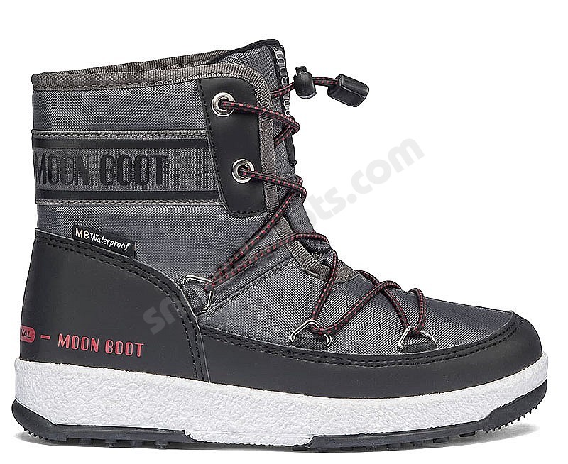 Moon Boot® JR Boy Mid WP2 schwarz castelrock