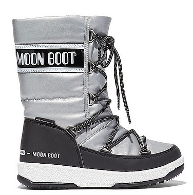 Moon Boot® Moonboot JR G Quilted WP argento nero