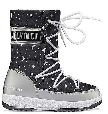 Moon Boot® Moonboot JR G Quilted WP universe argento nero
