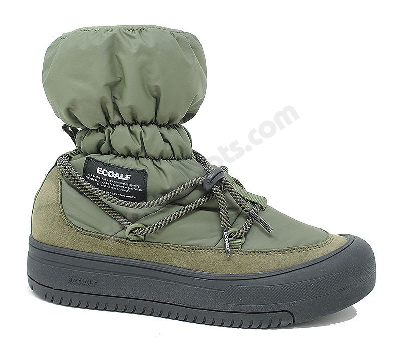 Ecoalf Bering Boot Woman deep kaki green