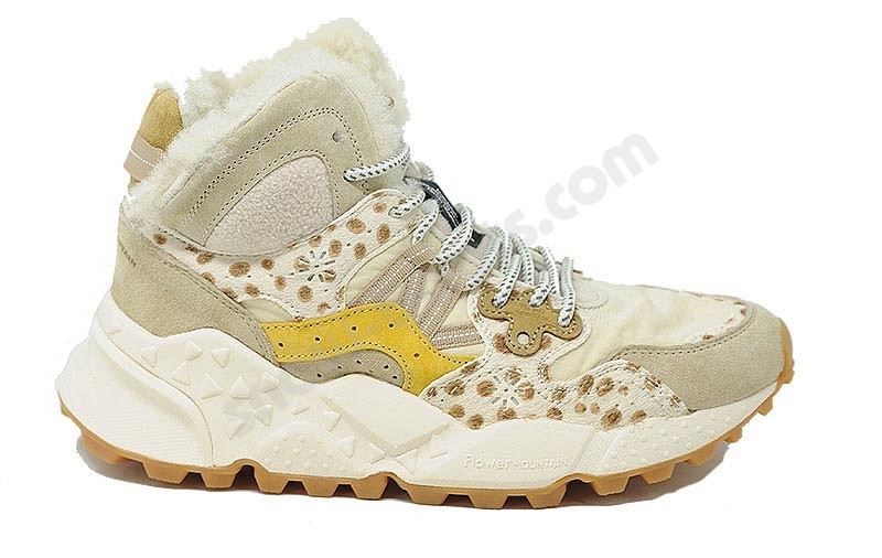 Flower Mountain Yamano 3 Mid shearling eco beige