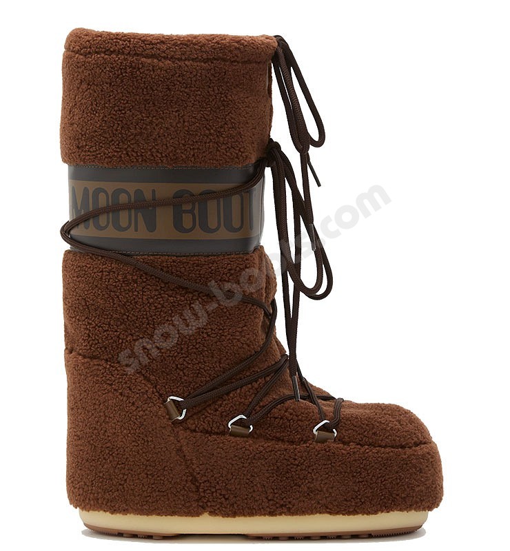 Moon Boot® Icon Fleece marrone
