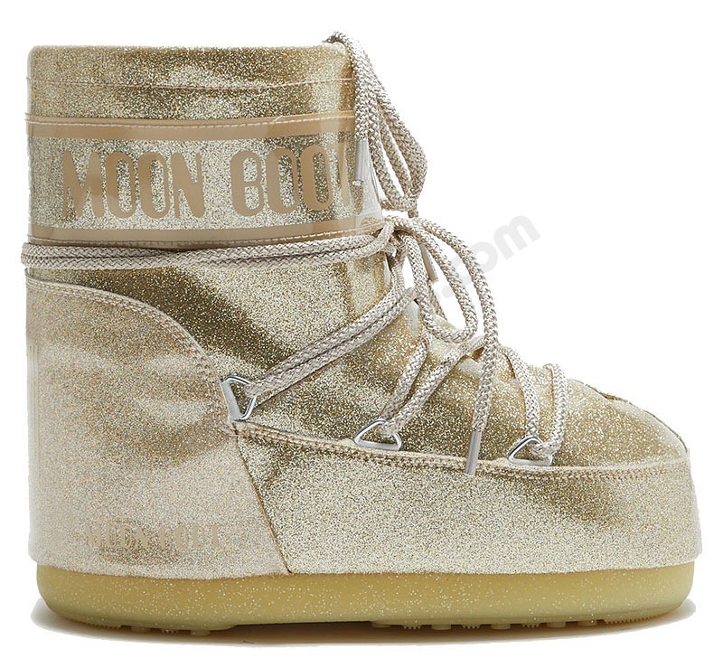 Moon Boot® Icon Low Glitter gold