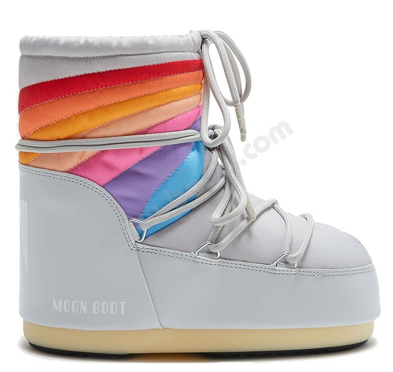 Moon Boot® Icon Low Rainbow glacier grau