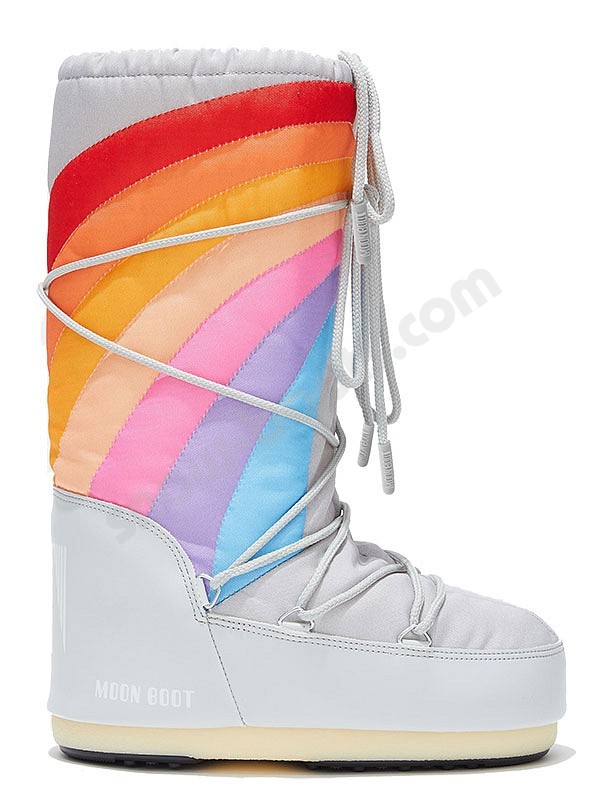 Moon Boot® Icon Rainbow glacier blau rot