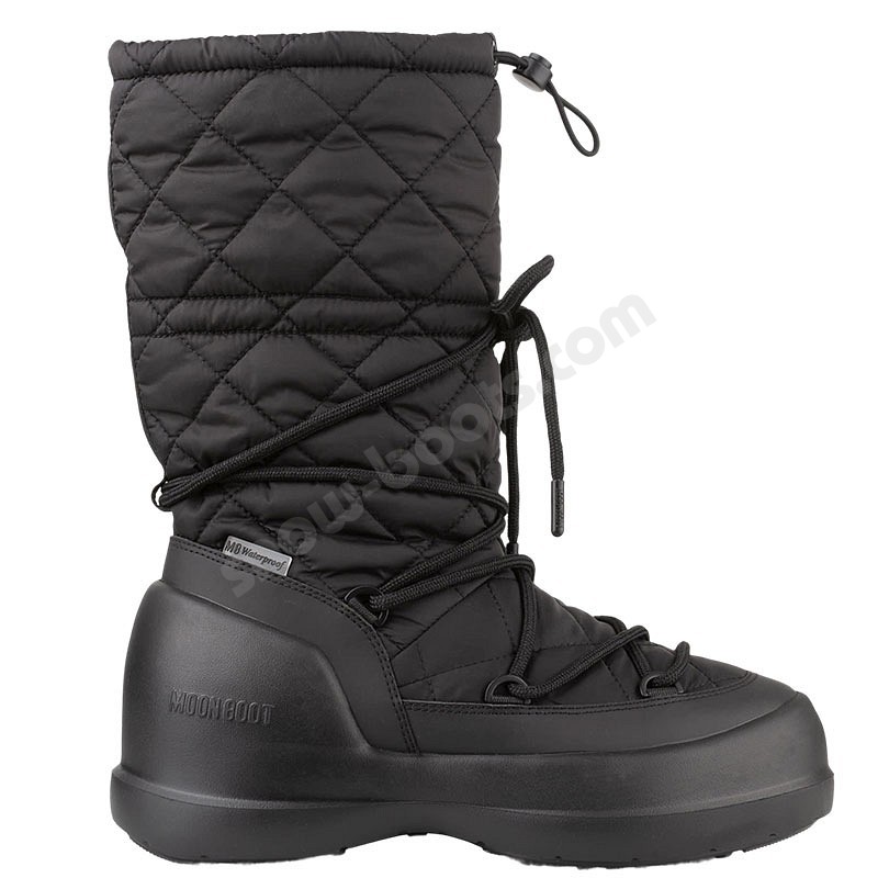 Moon Boot® Mezzaluna Quilted High WP nero