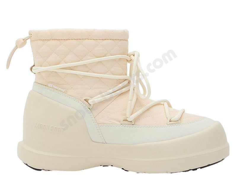 Moon Boot® Mezzaluna Quilted Mid WP crema