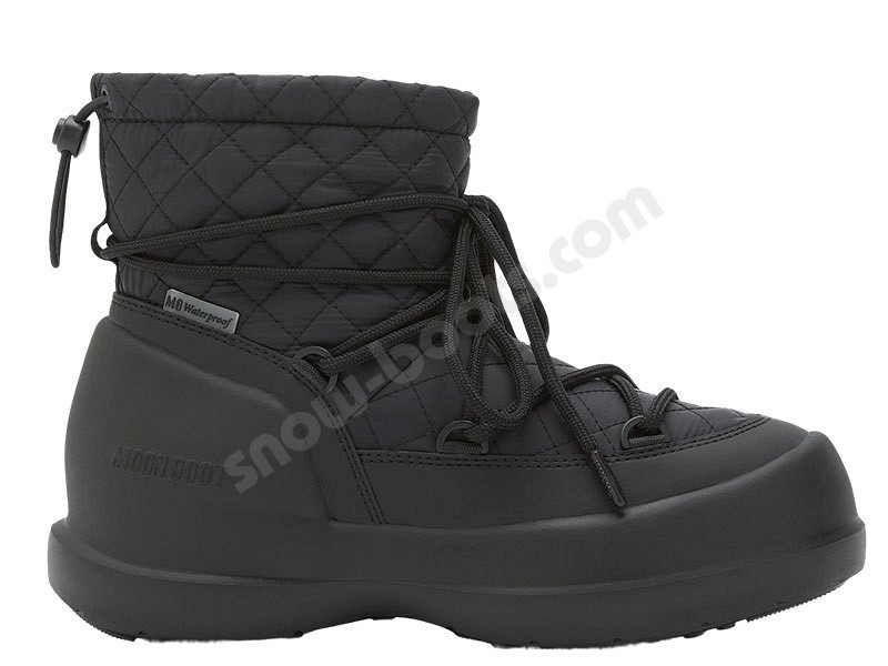 Moon Boot® Mezzaluna Quilted Mid WP nero