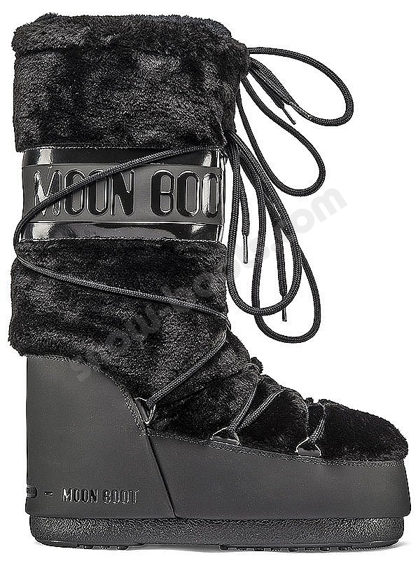 Moon Boot® Icon Faux Fur black