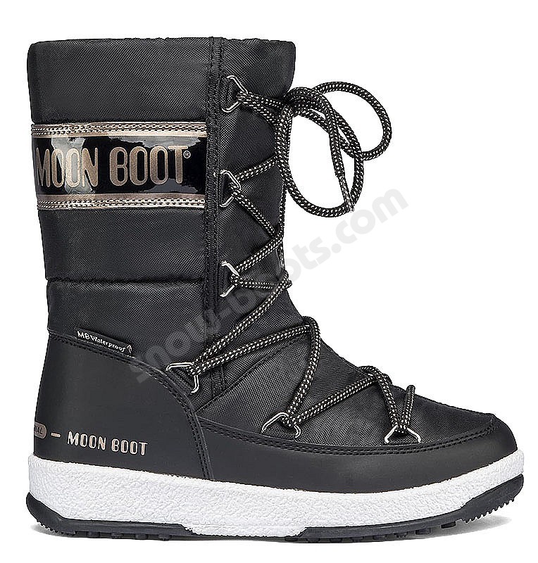 Moon Boot® JR Girl Quilted WP black copper