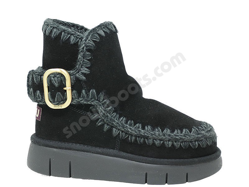MOU Bounce Boot Buckle Strap nero