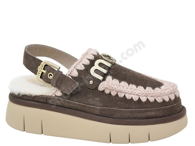 MOU Bounce Clog back strap mokka