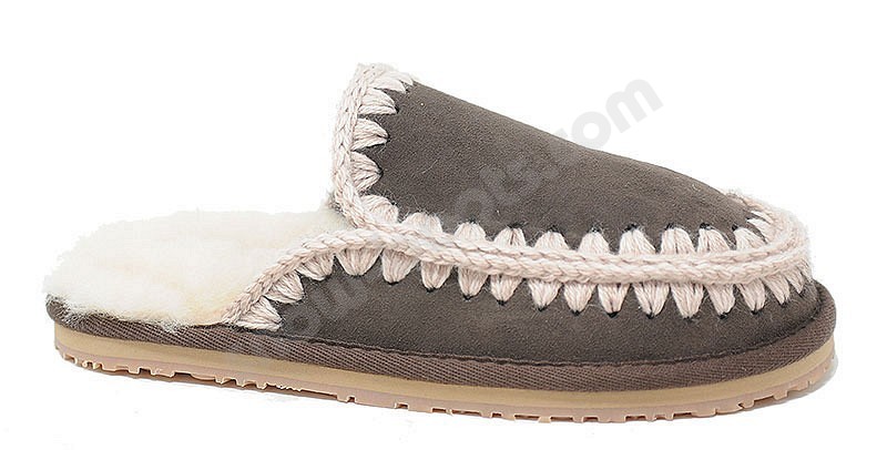 MOU Slipper Full Eskimo Stitc mocha marrone