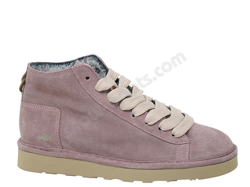 Panchic Ankle Boot Donna P01 Fur braun rosa