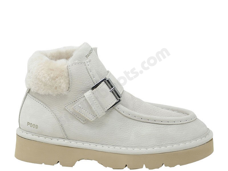 Panchic P009 Ankle Strap Boot dove grigio nubuck