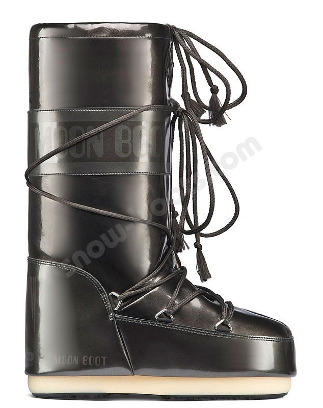 ICON METALLIC-BLACK VINYL BOOTS