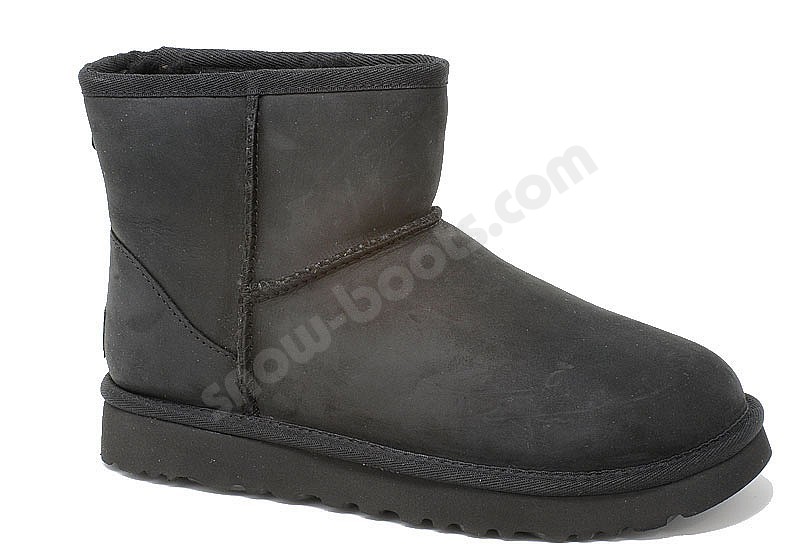 uggs mini leather black