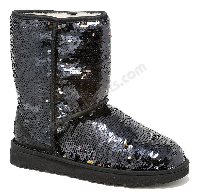 sparkly black uggs